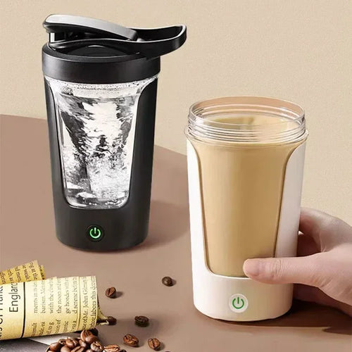 450ml Electric Automatic Mixing Cup Portable Whey Protein Shaker Bottle Battery Powered Fully Automatic Stirring Cup for Home